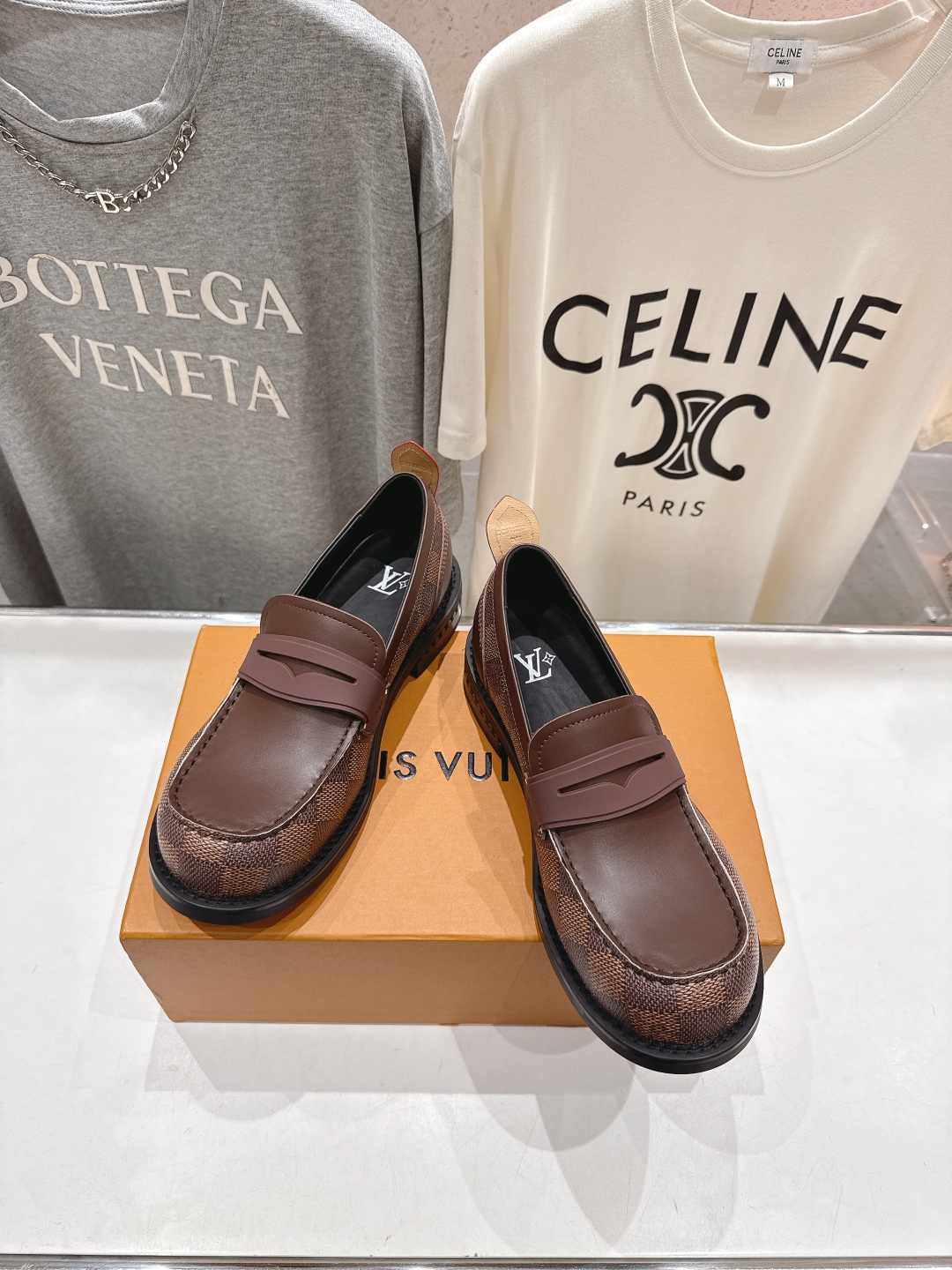 高版本出厂 情侣款 LOUIS VUITTON ss25 LV驴牌新款厚底大头鞋情侣休闲鞋乐福鞋本款 乐