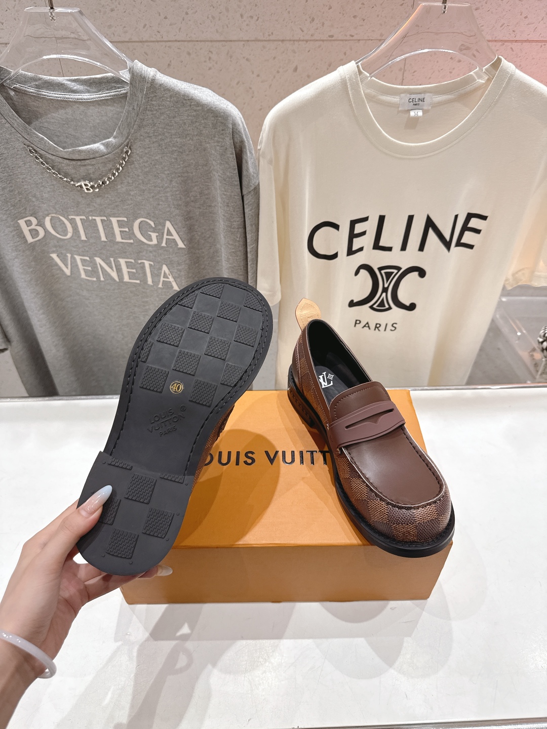 高版本出厂 情侣款 LOUIS VUITTON ss25 LV驴牌新款厚底大头鞋情侣休闲鞋乐福鞋本款 乐