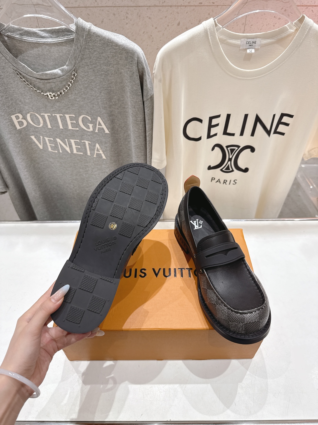 高版本出厂 情侣款 LOUIS VUITTON ss25 LV驴牌新款厚底大头鞋情侣休闲鞋乐福鞋本款 乐