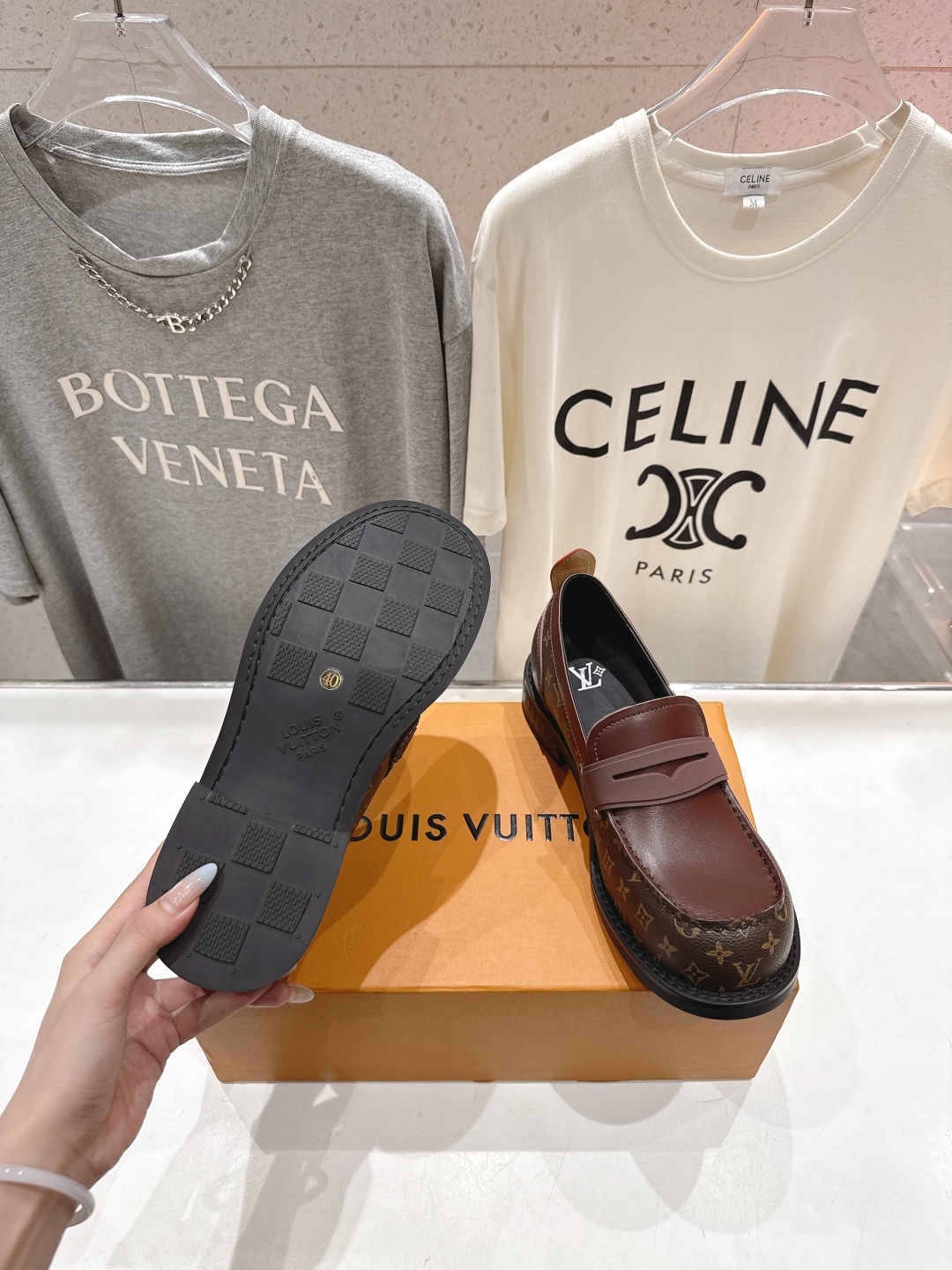 高版本出厂 情侣款 LOUIS VUITTON ss25 LV驴牌新款厚底大头鞋情侣休闲鞋乐福鞋本款 乐