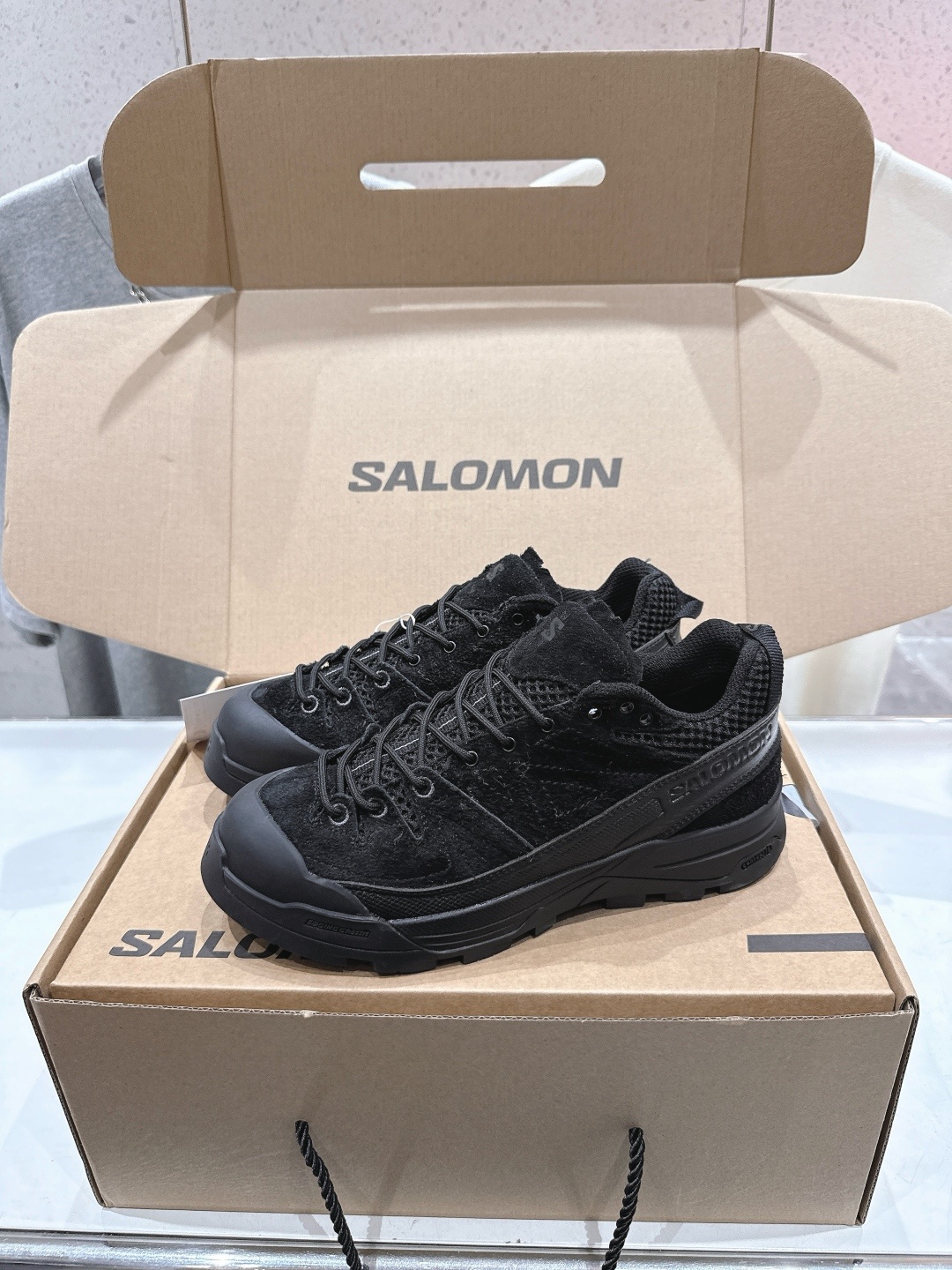 高版本出厂 情侣款 Salomon萨洛蒙~F055 2025ss最新款休闲运动鞋厚底登山德比鞋跑步鞋~男