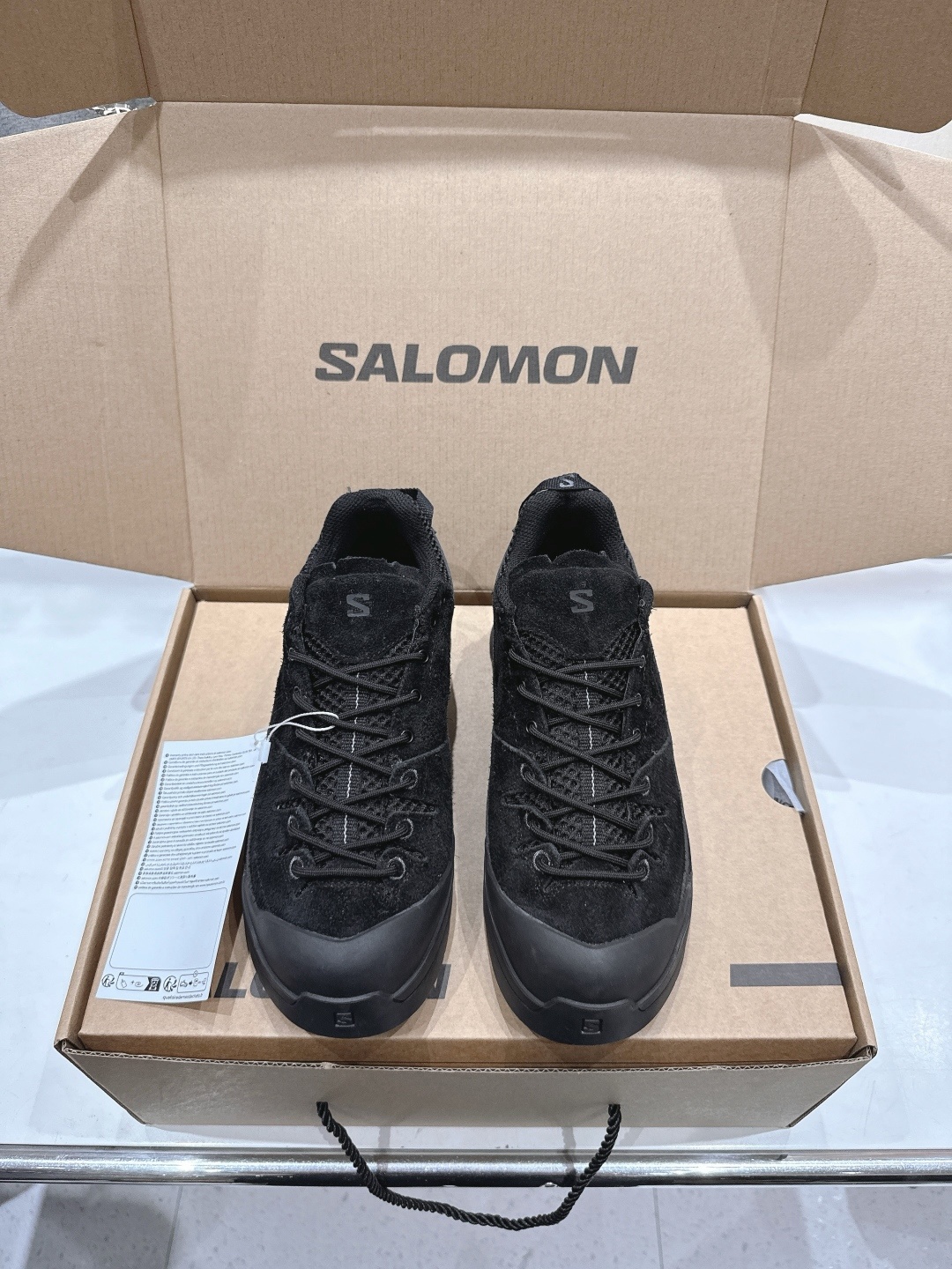 高版本出厂 情侣款 Salomon萨洛蒙~F055 2025ss最新款休闲运动鞋厚底登山德比鞋跑步鞋~男