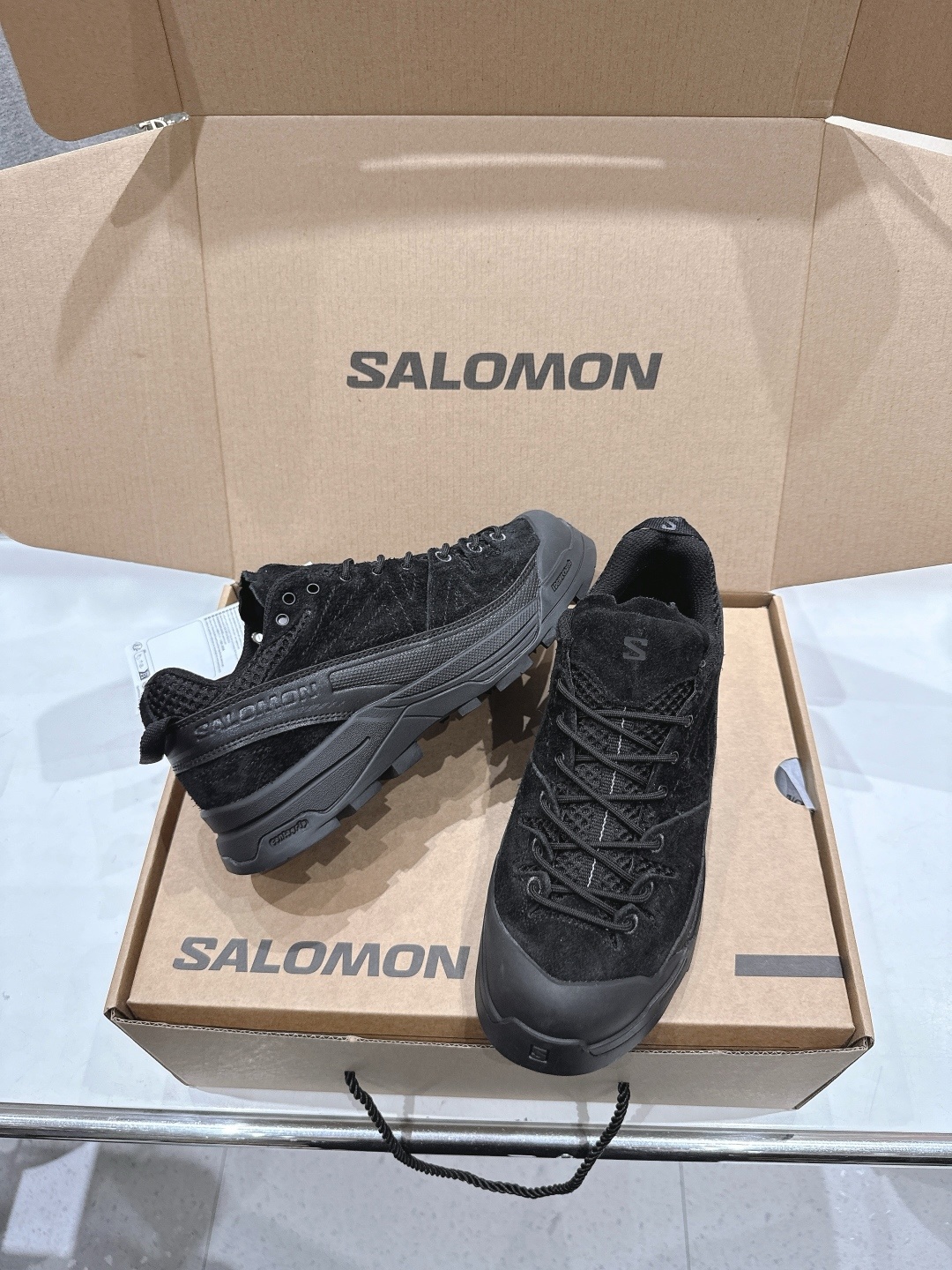 高版本出厂 情侣款 Salomon萨洛蒙~F055 2025ss最新款休闲运动鞋厚底登山德比鞋跑步鞋~男