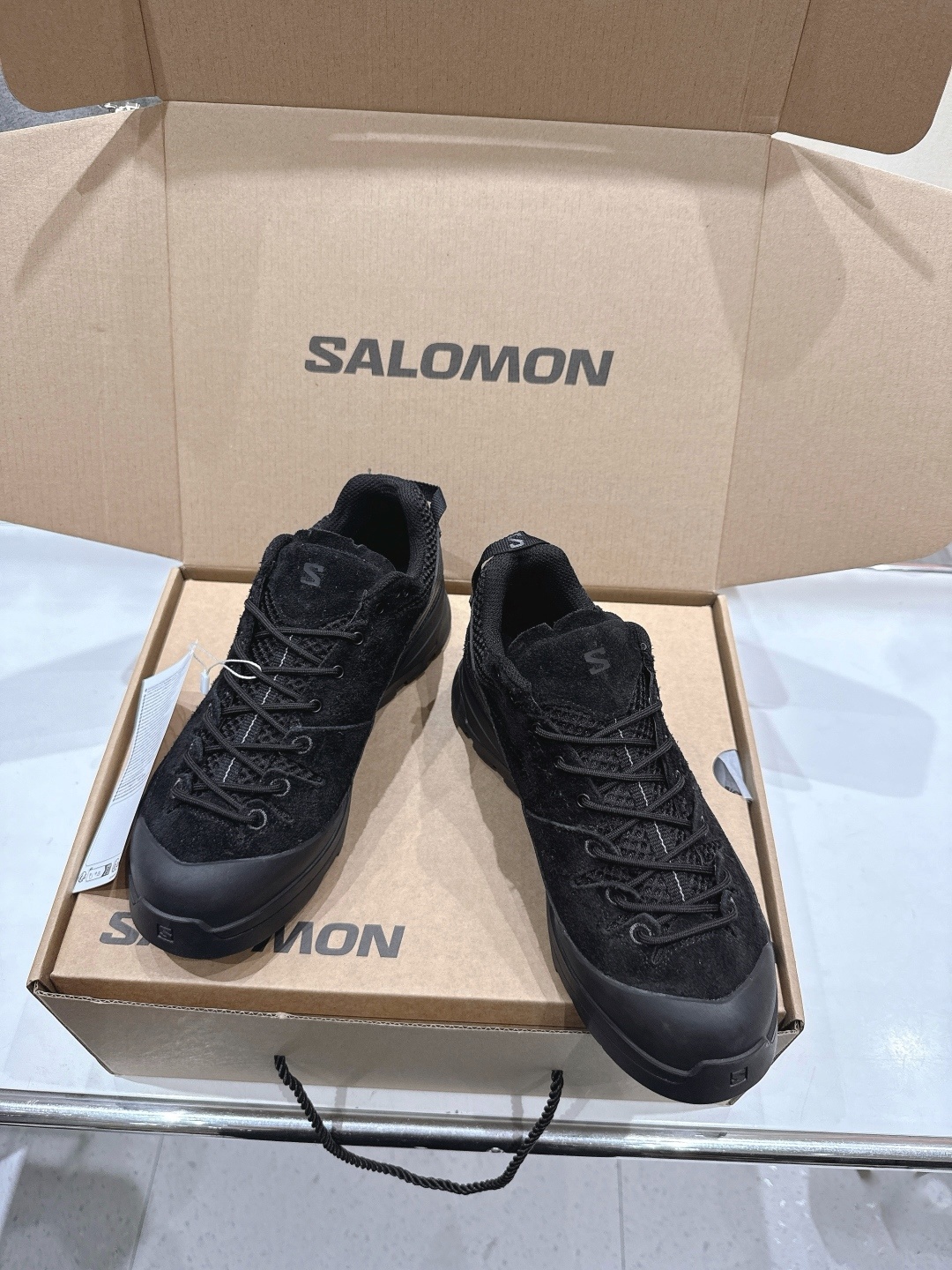高版本出厂 情侣款 Salomon萨洛蒙~F055 2025ss最新款休闲运动鞋厚底登山德比鞋跑步鞋~男