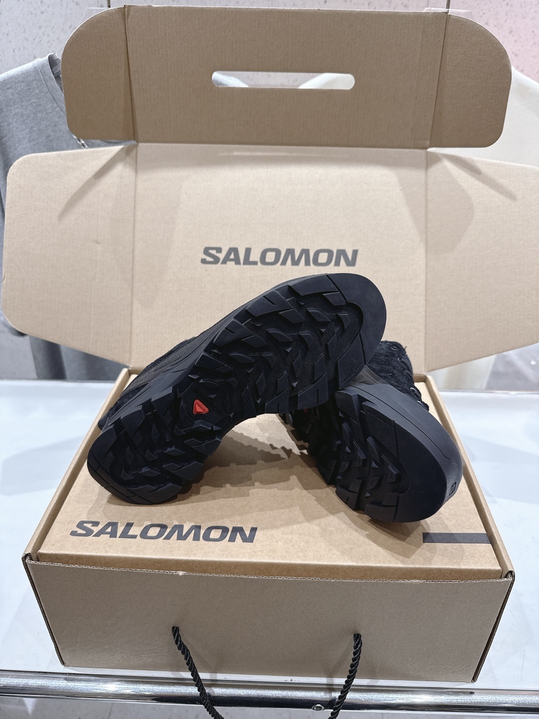 高版本出厂 情侣款 Salomon萨洛蒙~F055 2025ss最新款休闲运动鞋厚底登山德比鞋跑步鞋~男