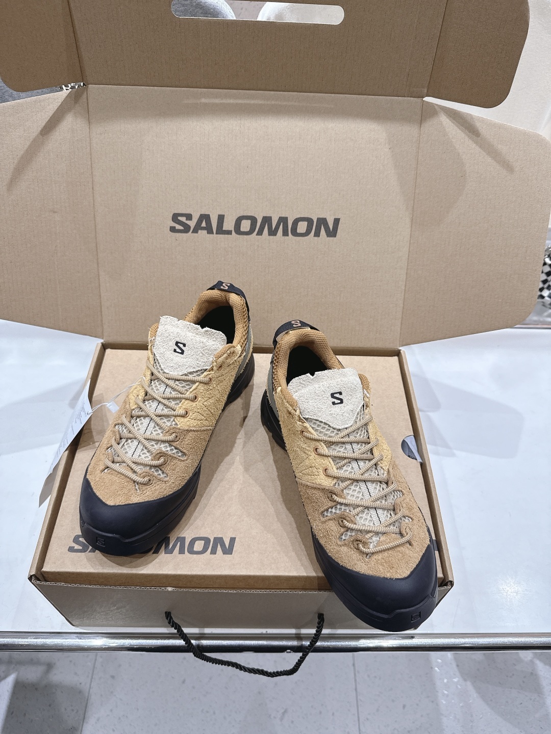 高版本出厂 情侣款 Salomon萨洛蒙~F055 2025ss最新款休闲运动鞋厚底登山德比鞋跑步鞋~男
