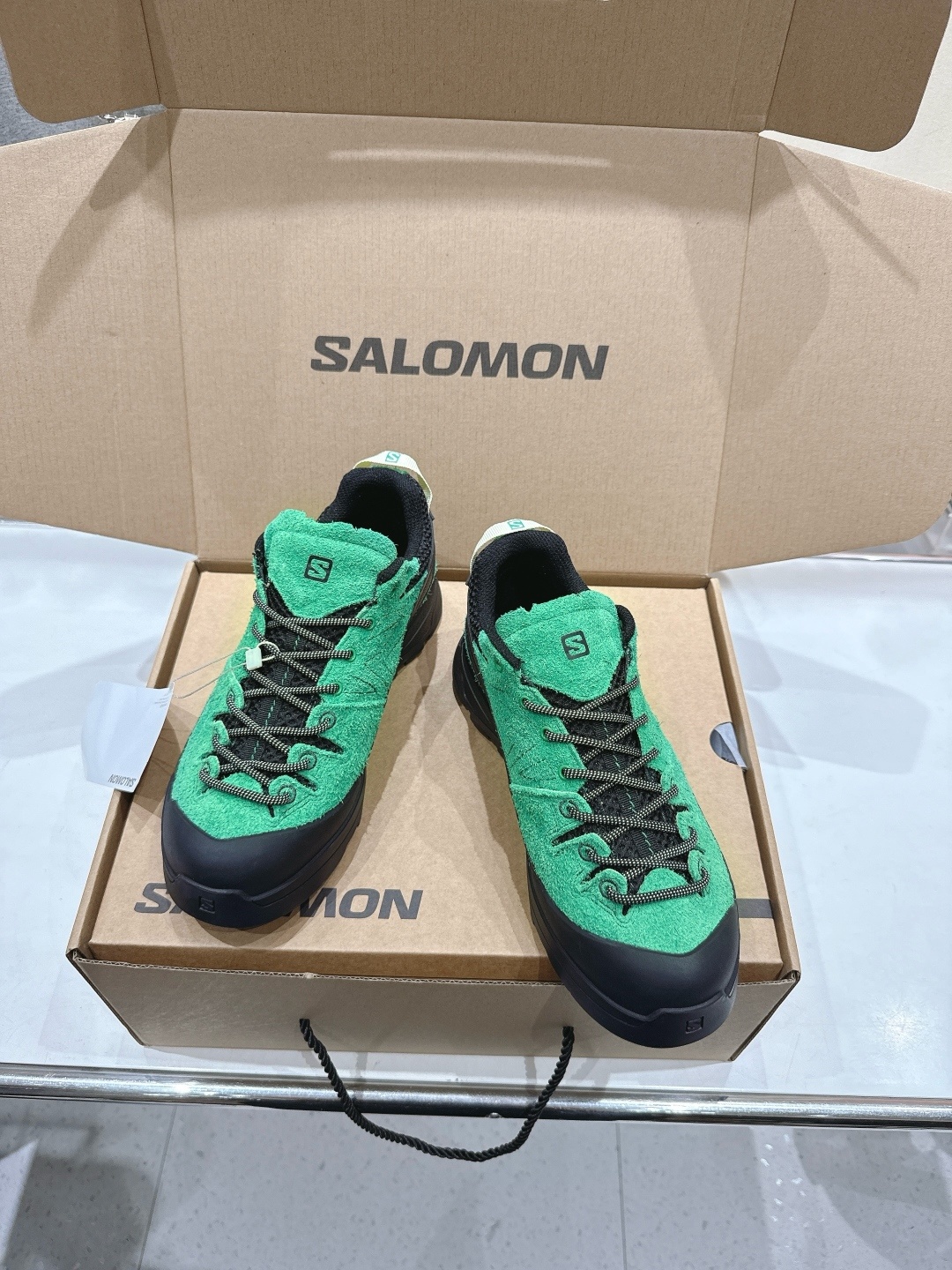 高版本出厂 情侣款 Salomon萨洛蒙~F055 2025ss最新款休闲运动鞋厚底登山德比鞋跑步鞋~男