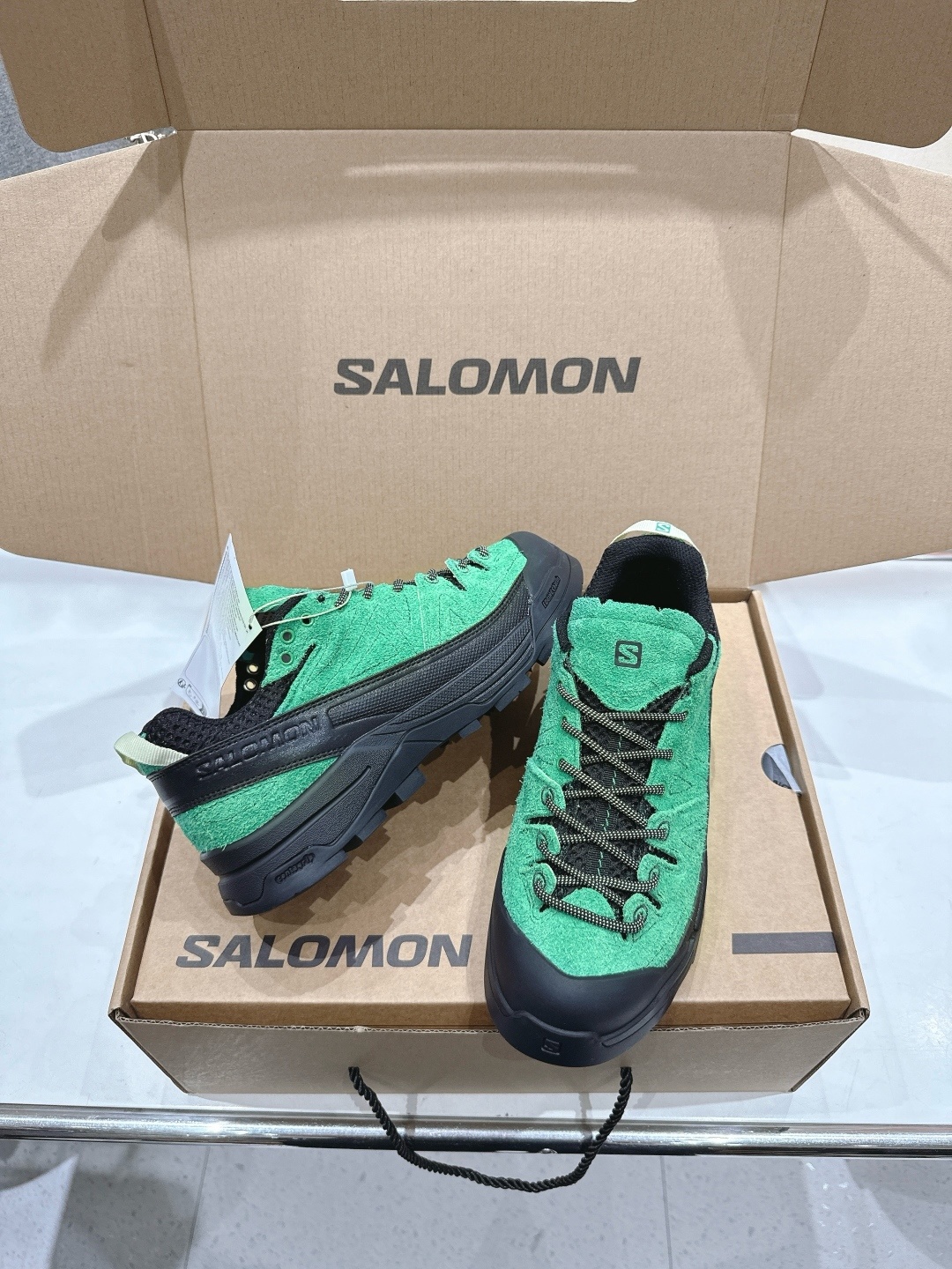高版本出厂 情侣款 Salomon萨洛蒙~F055 2025ss最新款休闲运动鞋厚底登山德比鞋跑步鞋~男