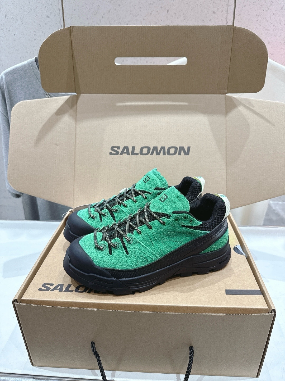 高版本出厂 情侣款 Salomon萨洛蒙~F055 2025ss最新款休闲运动鞋厚底登山德比鞋跑步鞋~男