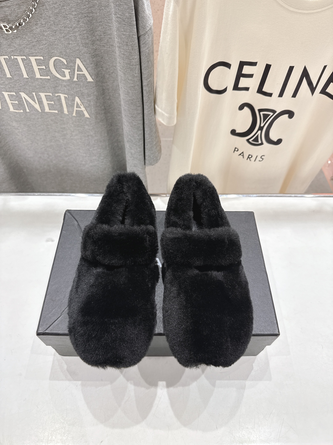 高版本出厂 Chanel.VintageF036 2025ss小香秋冬新款一脚蹬毛毛鞋玛丽珍乐福鞋休闲单