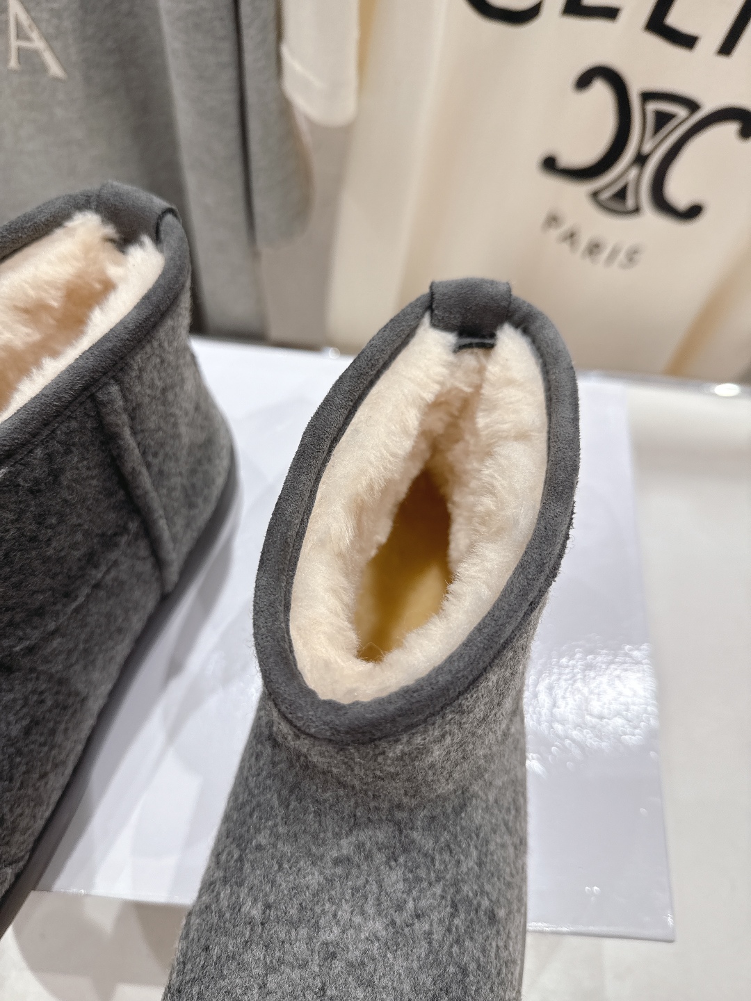 高版本出厂 Loewe/罗意威F036 25ss冬季最新皮毛一体雪地靴羊毛靴短靴原版购入开发 顶级版本 