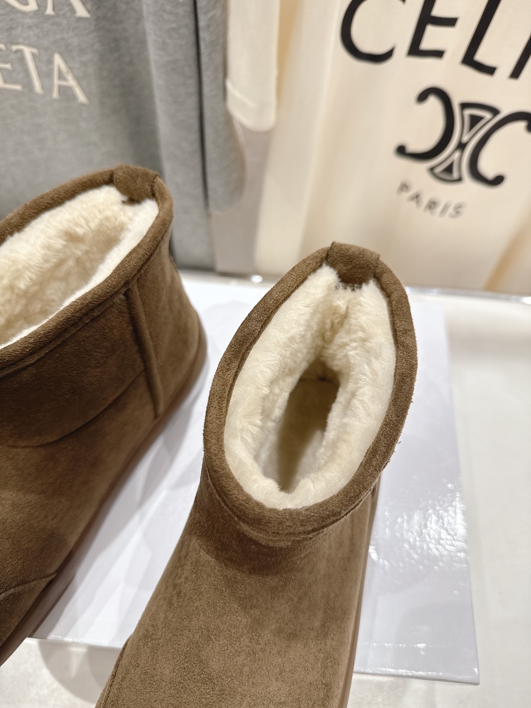 高版本出厂 Loewe/罗意威F036 25ss冬季最新皮毛一体雪地靴羊毛靴短靴原版购入开发 顶级版本 