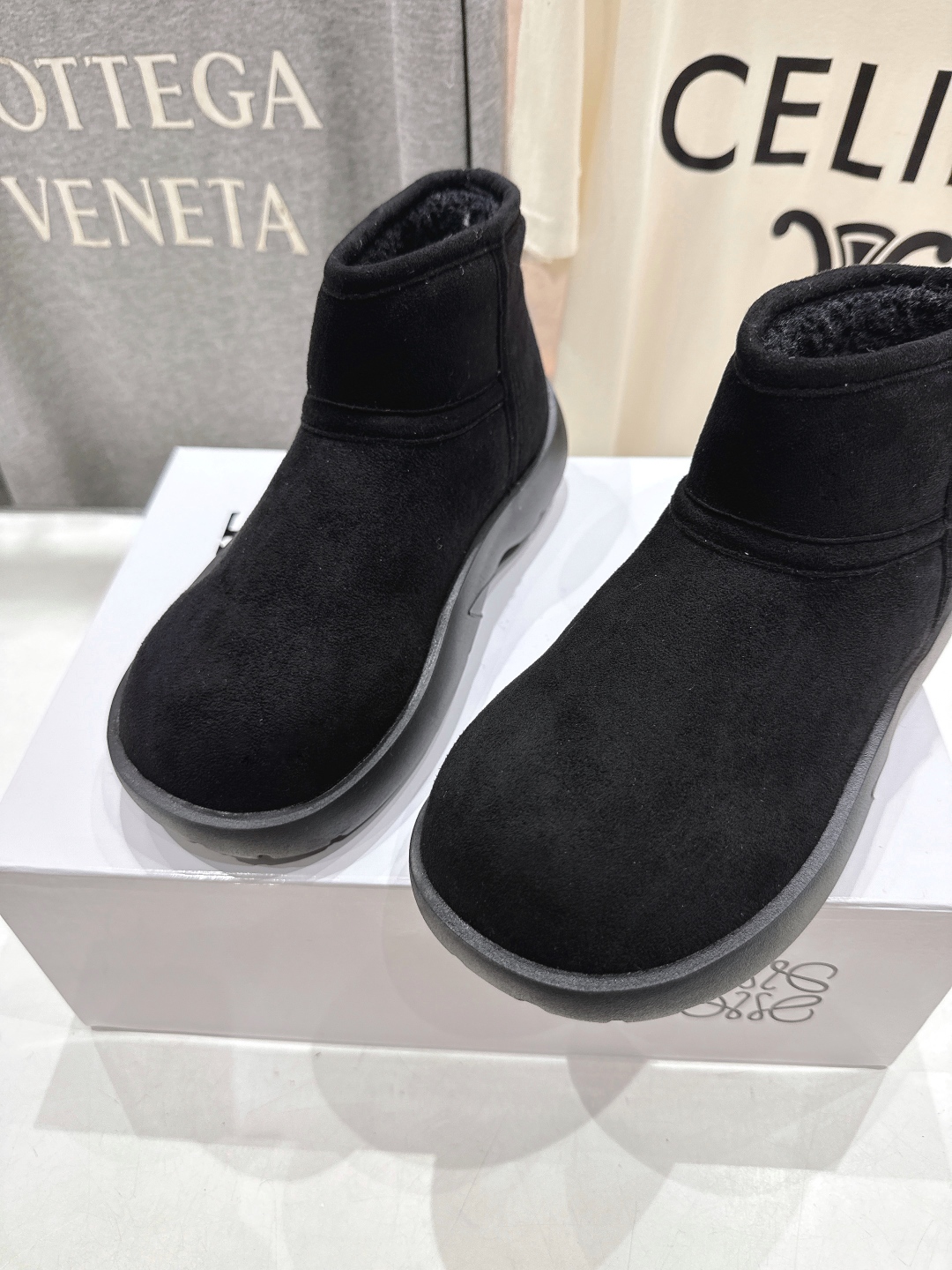 高版本出厂 Loewe/罗意威F036 25ss冬季最新皮毛一体雪地靴羊毛靴短靴原版购入开发 顶级版本 