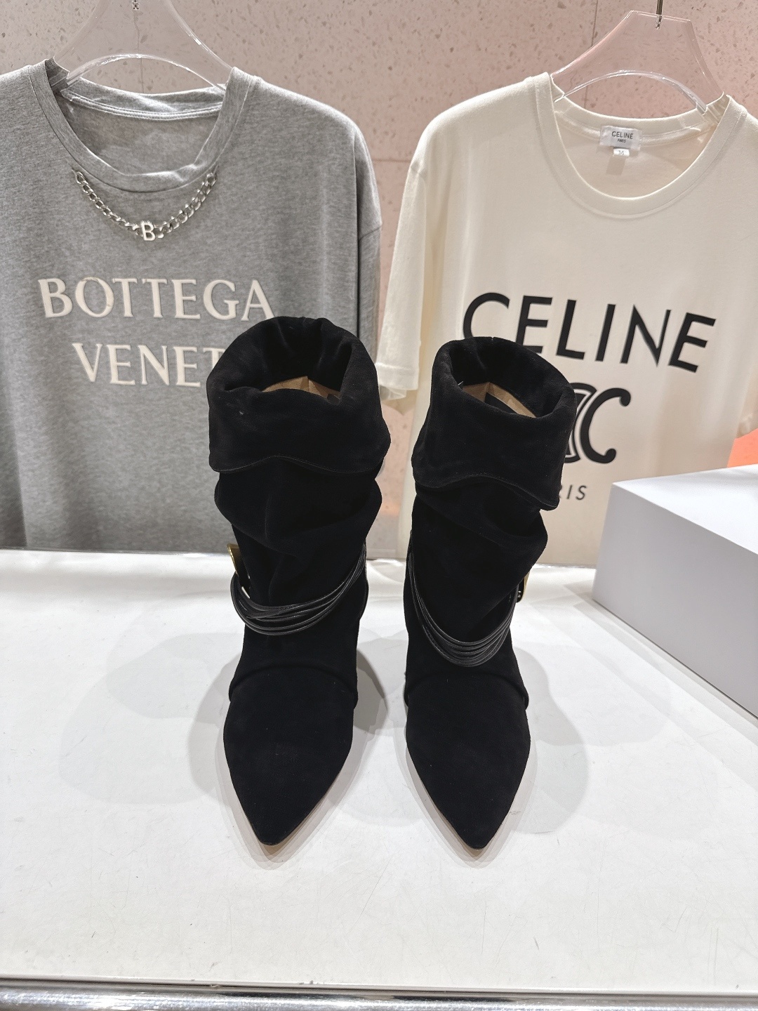 高版本出厂 ISABEL MARANT/伊莎贝尔F028 2025ss新款印第安风高跟短靴西部靴堆堆靴超