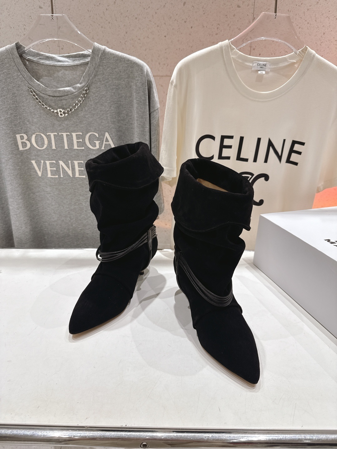 高版本出厂 ISABEL MARANT/伊莎贝尔F028 2025ss新款印第安风高跟短靴西部靴堆堆靴超