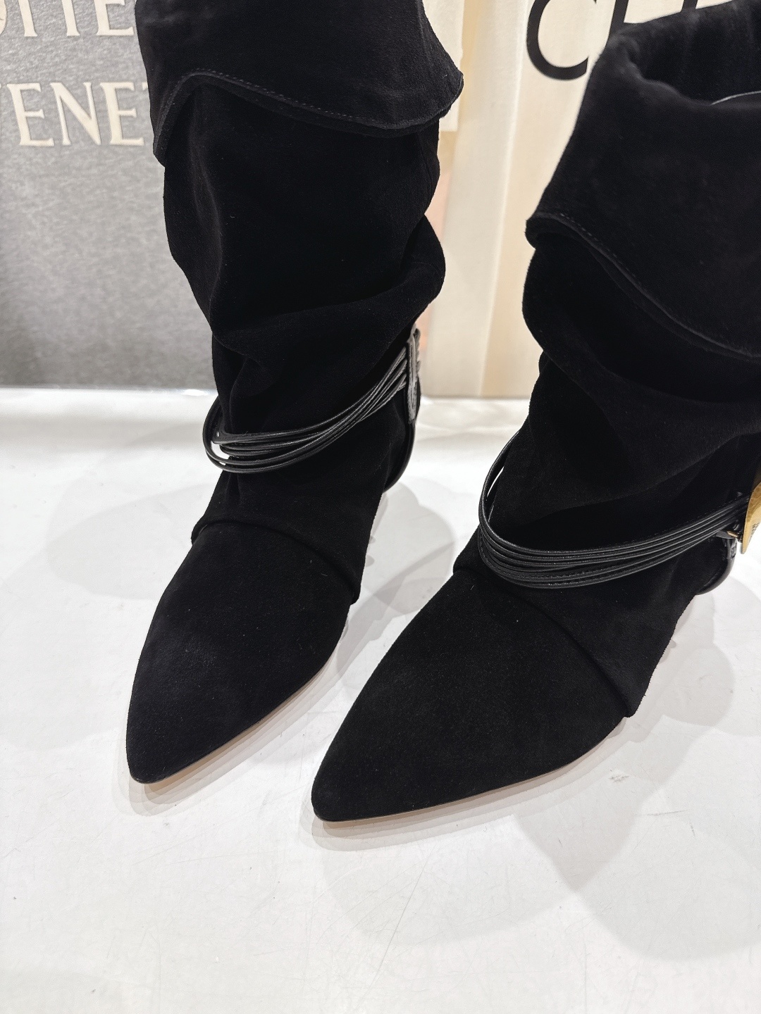高版本出厂 ISABEL MARANT/伊莎贝尔F028 2025ss新款印第安风高跟短靴西部靴堆堆靴超