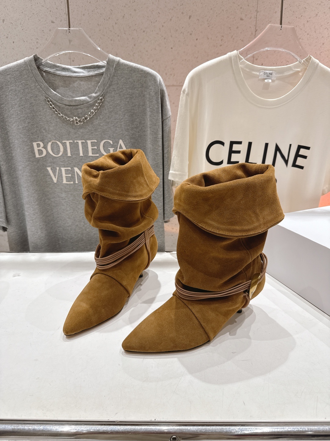 高版本出厂 ISABEL MARANT/伊莎贝尔F028 2025ss新款印第安风高跟短靴西部靴堆堆靴超