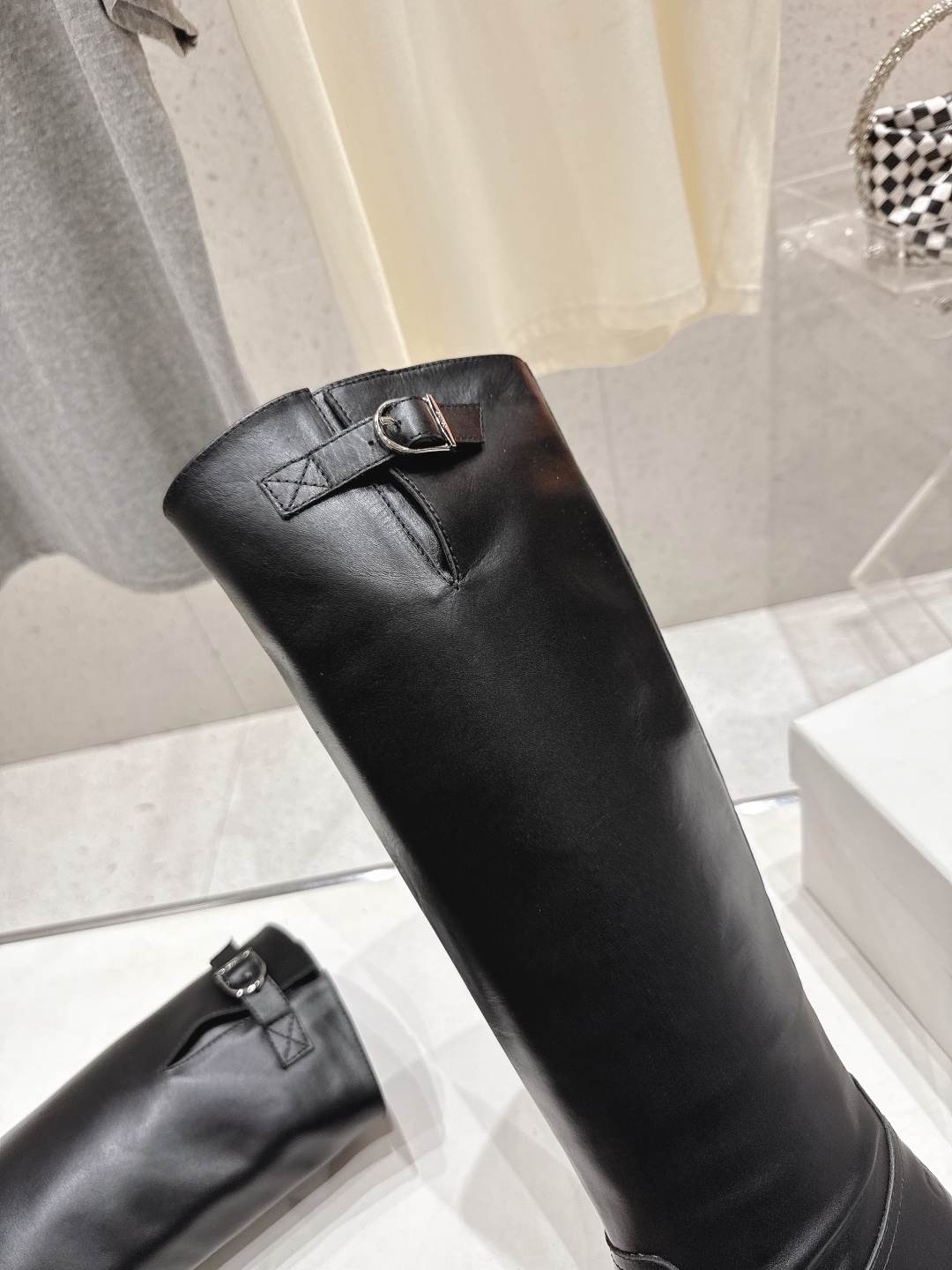 高版本出厂 Celine*/赛琳F035 2025ss秋冬新款帅气英伦风中筒靴长靴骑士靴复古简约又时尚