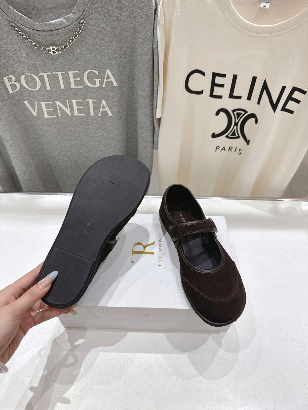 高版本出厂 The Row 2025ss新品爆款平底玛丽珍乐福鞋一脚蹬单鞋复古穆勒鞋非常舒服的一款平底鞋