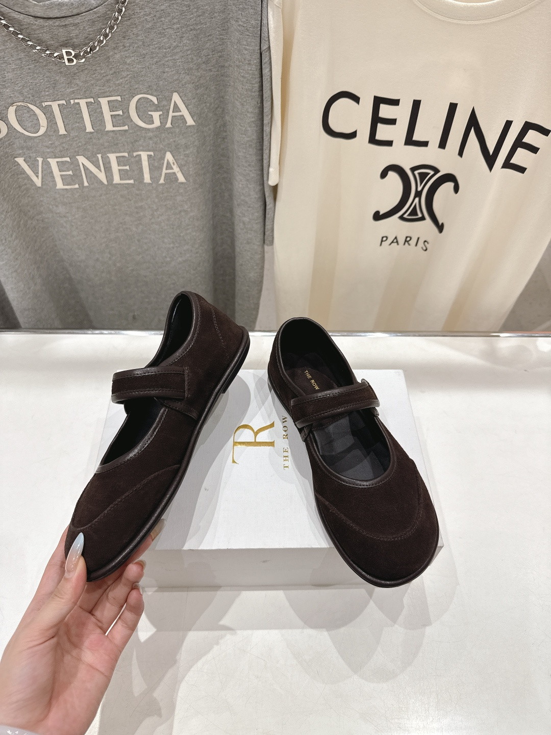 高版本出厂 The Row 2025ss新品爆款平底玛丽珍乐福鞋一脚蹬单鞋复古穆勒鞋非常舒服的一款平底鞋