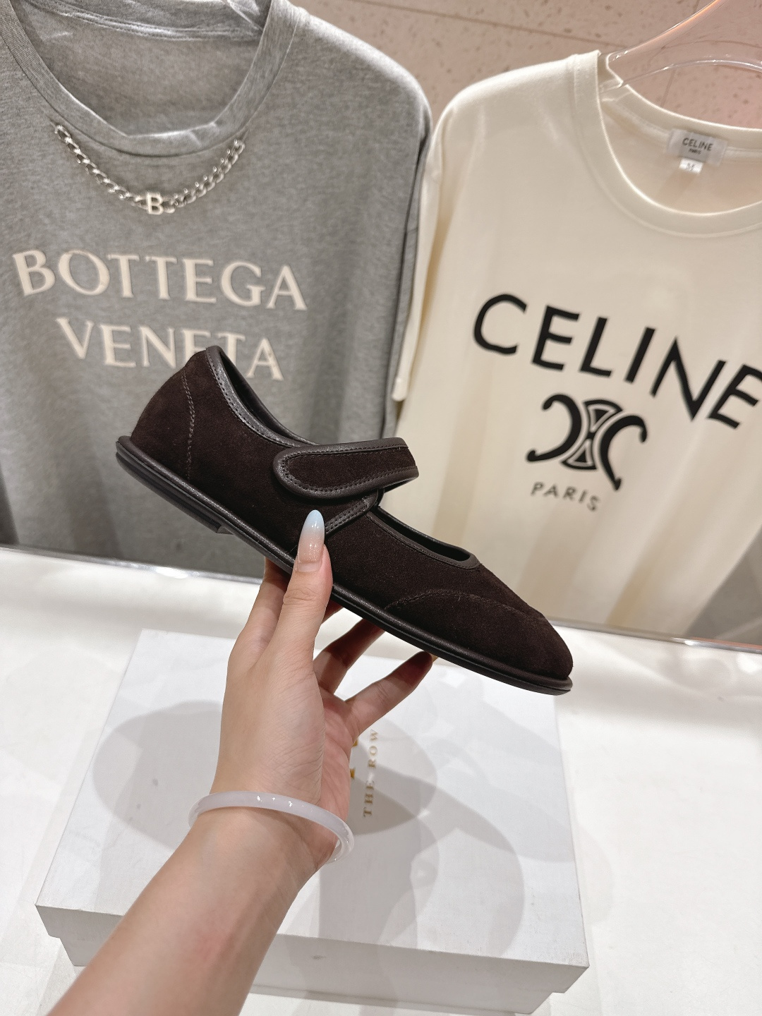 高版本出厂 The Row 2025ss新品爆款平底玛丽珍乐福鞋一脚蹬单鞋复古穆勒鞋非常舒服的一款平底鞋