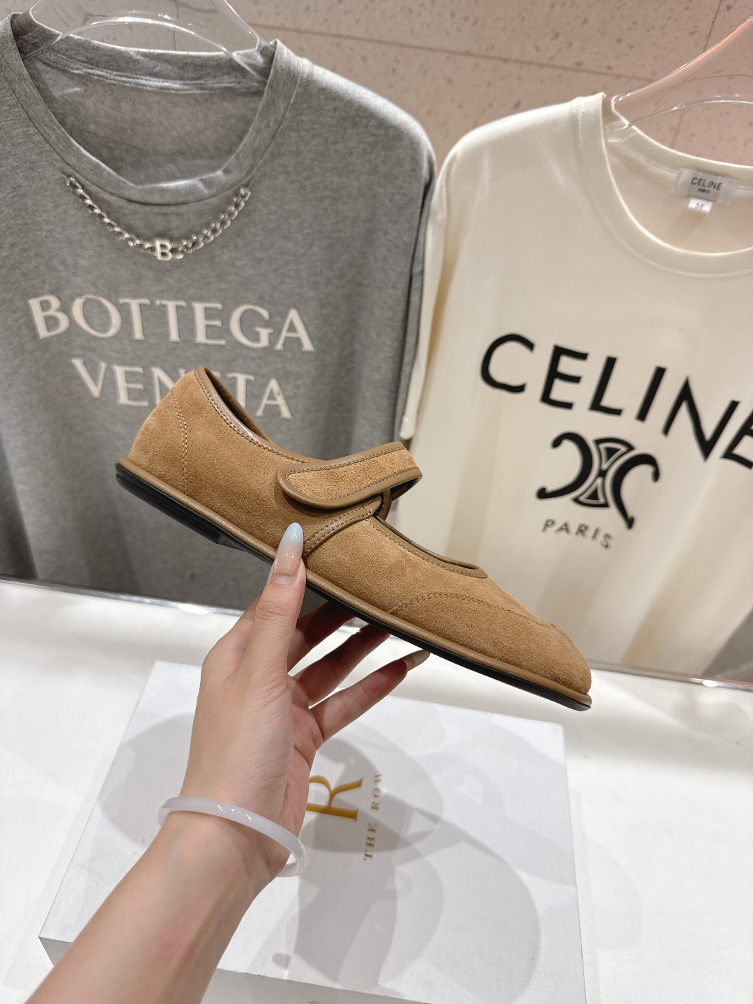 高版本出厂 The Row 2025ss新品爆款平底玛丽珍乐福鞋一脚蹬单鞋复古穆勒鞋非常舒服的一款平底鞋