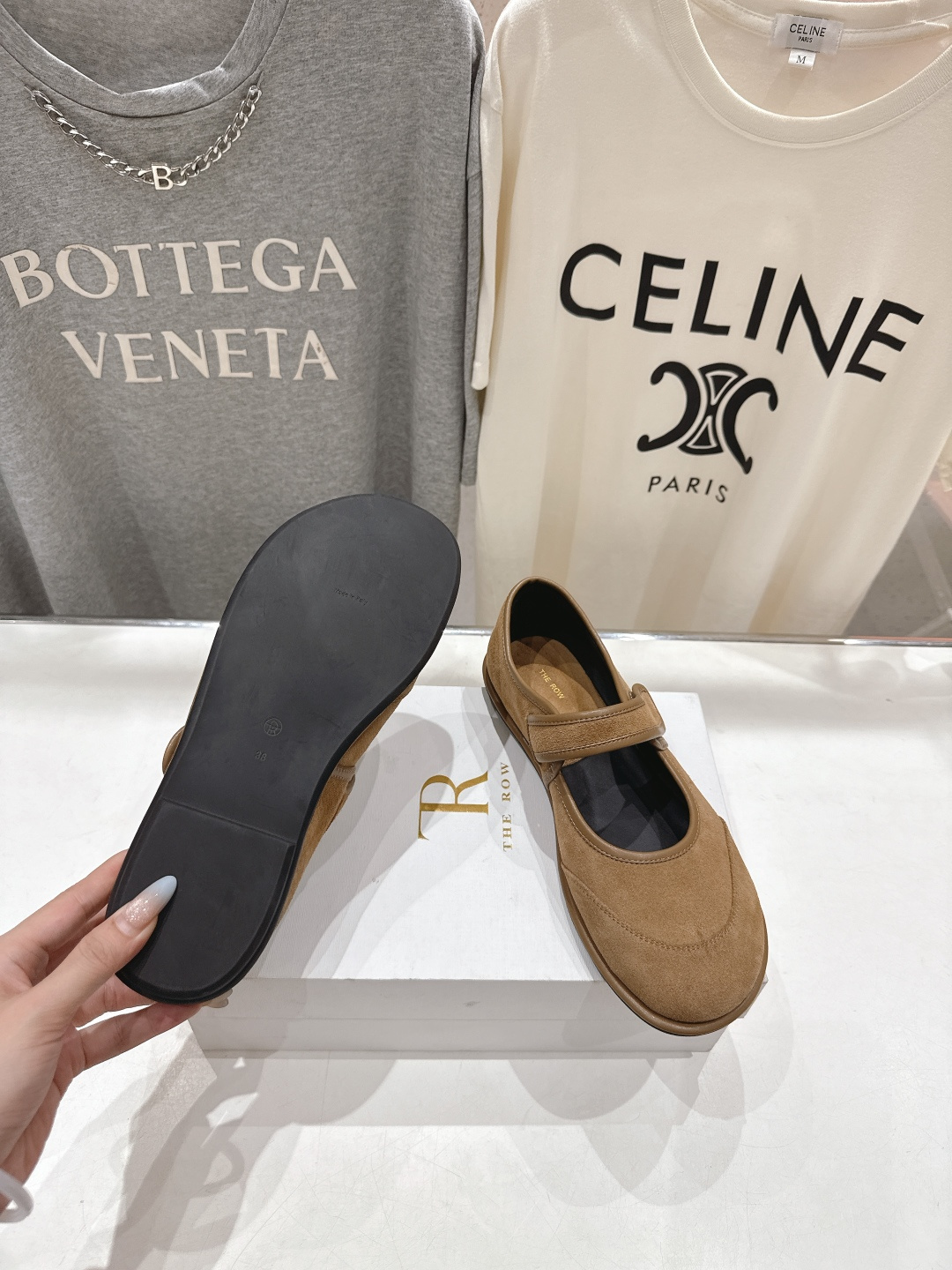 高版本出厂 The Row 2025ss新品爆款平底玛丽珍乐福鞋一脚蹬单鞋复古穆勒鞋非常舒服的一款平底鞋