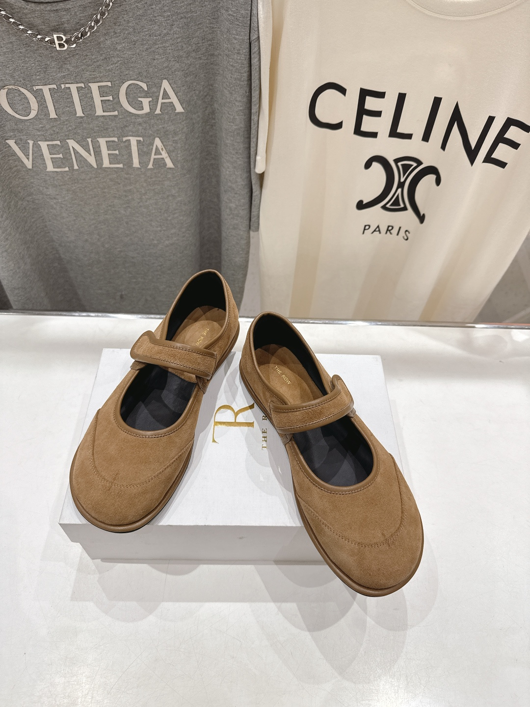 高版本出厂 The Row 2025ss新品爆款平底玛丽珍乐福鞋一脚蹬单鞋复古穆勒鞋非常舒服的一款平底鞋