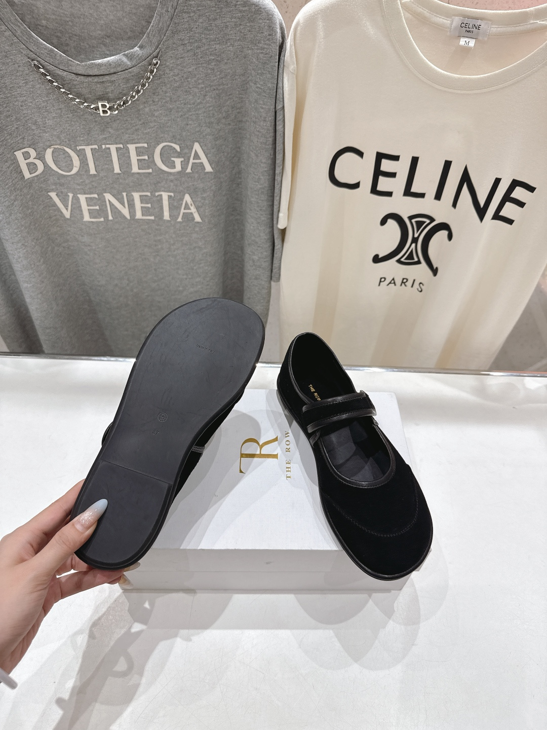 高版本出厂 The Row 2025ss新品爆款平底玛丽珍乐福鞋一脚蹬单鞋复古穆勒鞋非常舒服的一款平底鞋