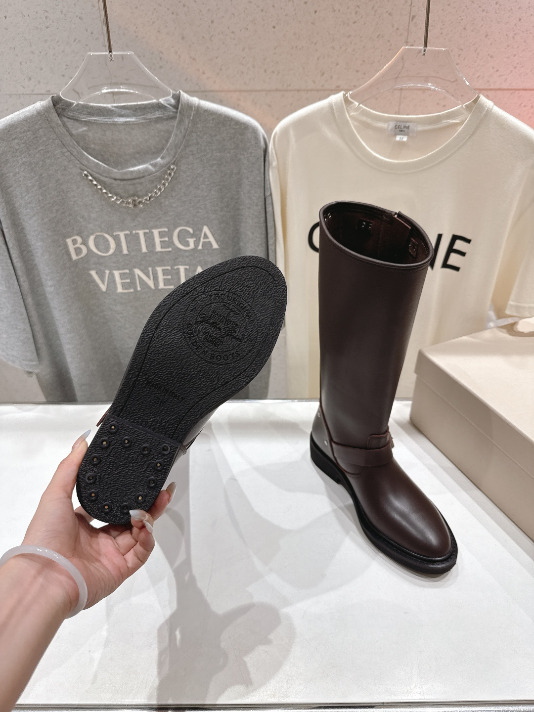 高版本出厂GGDB Golden Goose F028 25ss复古长筒靴骑士靴采用优质真皮制作，质感细