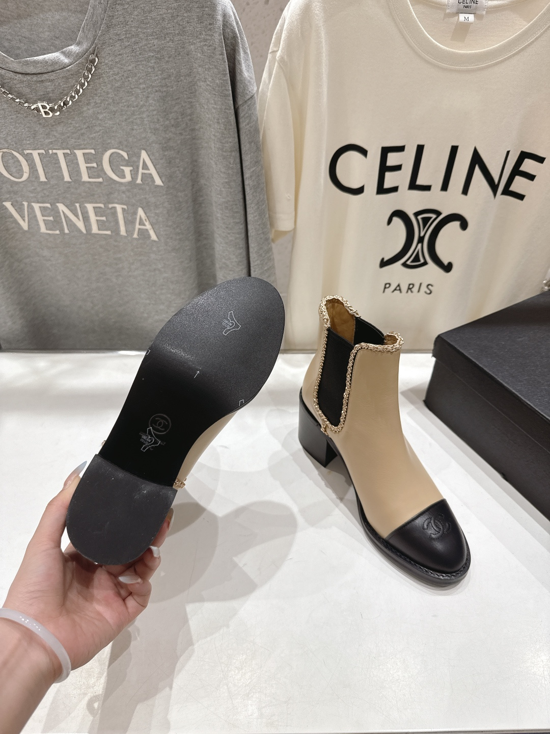 高版本出厂 Chanel*香奈儿F015 小香2025ss秋冬切尔西高跟短靴及裸靴一双可以穿N年你都不想