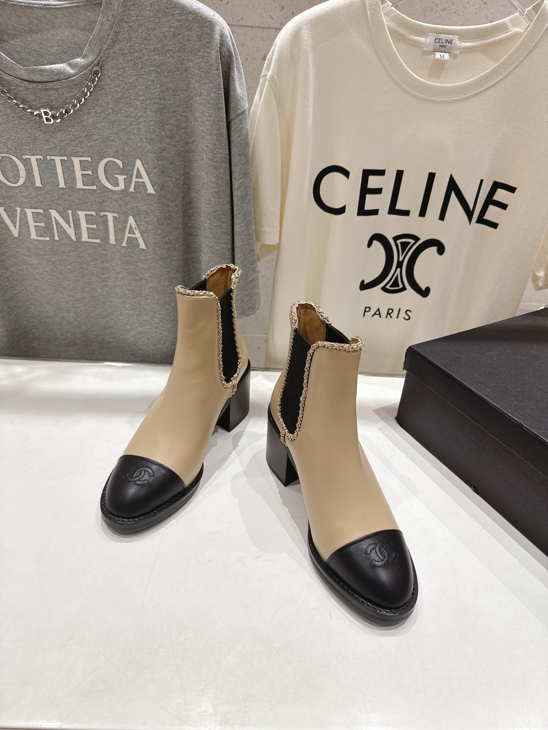 高版本出厂 Chanel*香奈儿F015 小香2025ss秋冬切尔西高跟短靴及裸靴一双可以穿N年你都不想