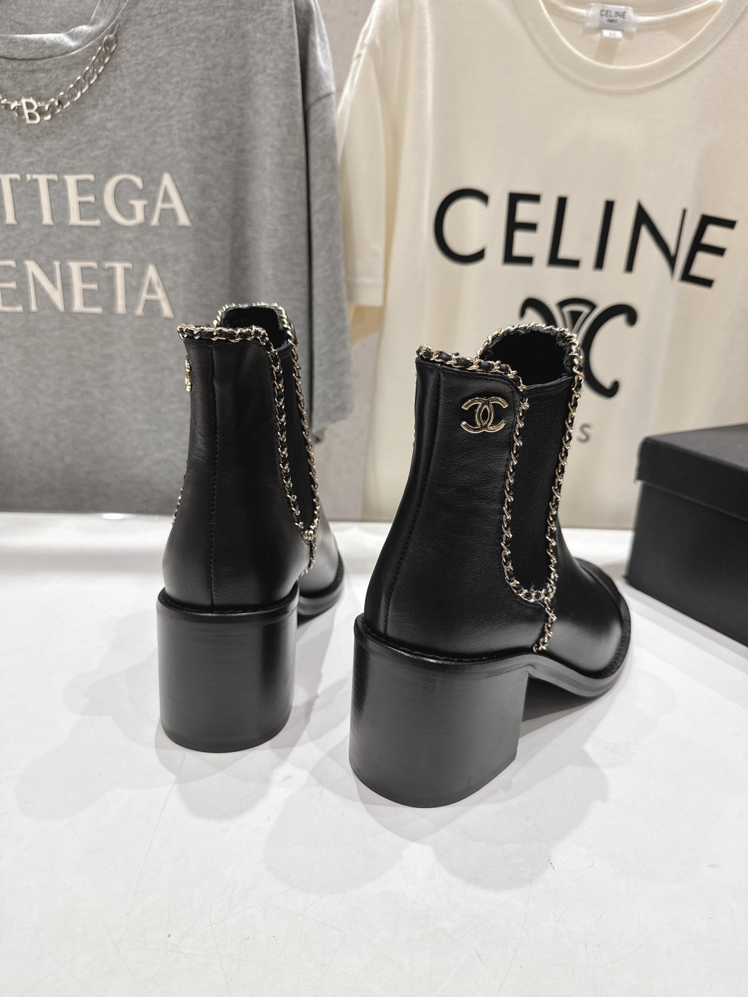 高版本出厂 Chanel*香奈儿F015 小香2025ss秋冬切尔西高跟短靴及裸靴一双可以穿N年你都不想