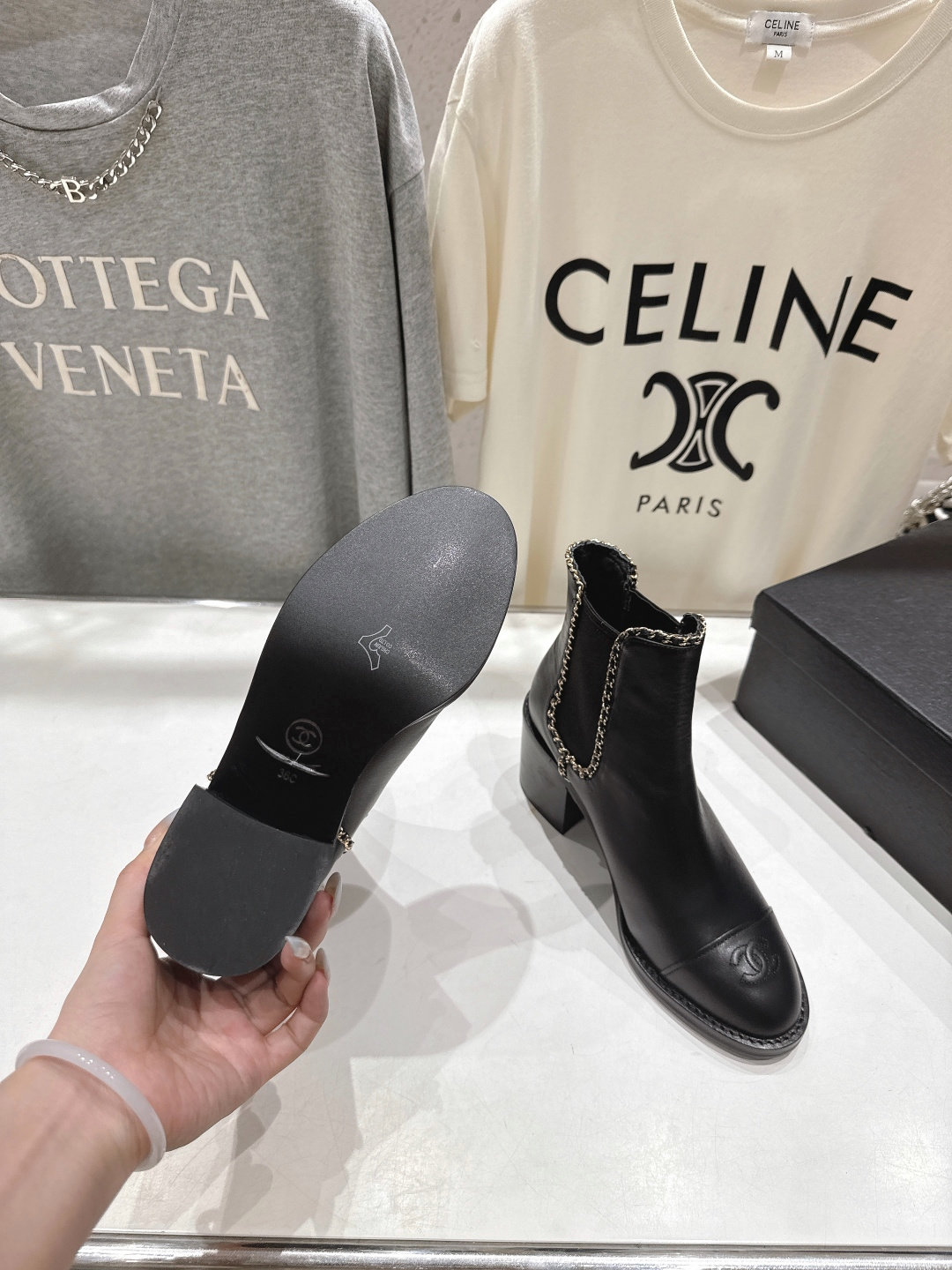 高版本出厂 Chanel*香奈儿F015 小香2025ss秋冬切尔西高跟短靴及裸靴一双可以穿N年你都不想