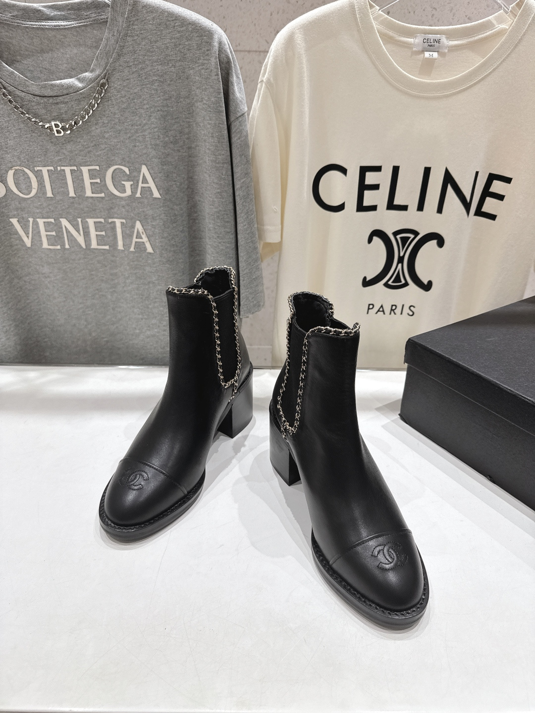 高版本出厂 Chanel*香奈儿F015 小香2025ss秋冬切尔西高跟短靴及裸靴一双可以穿N年你都不想