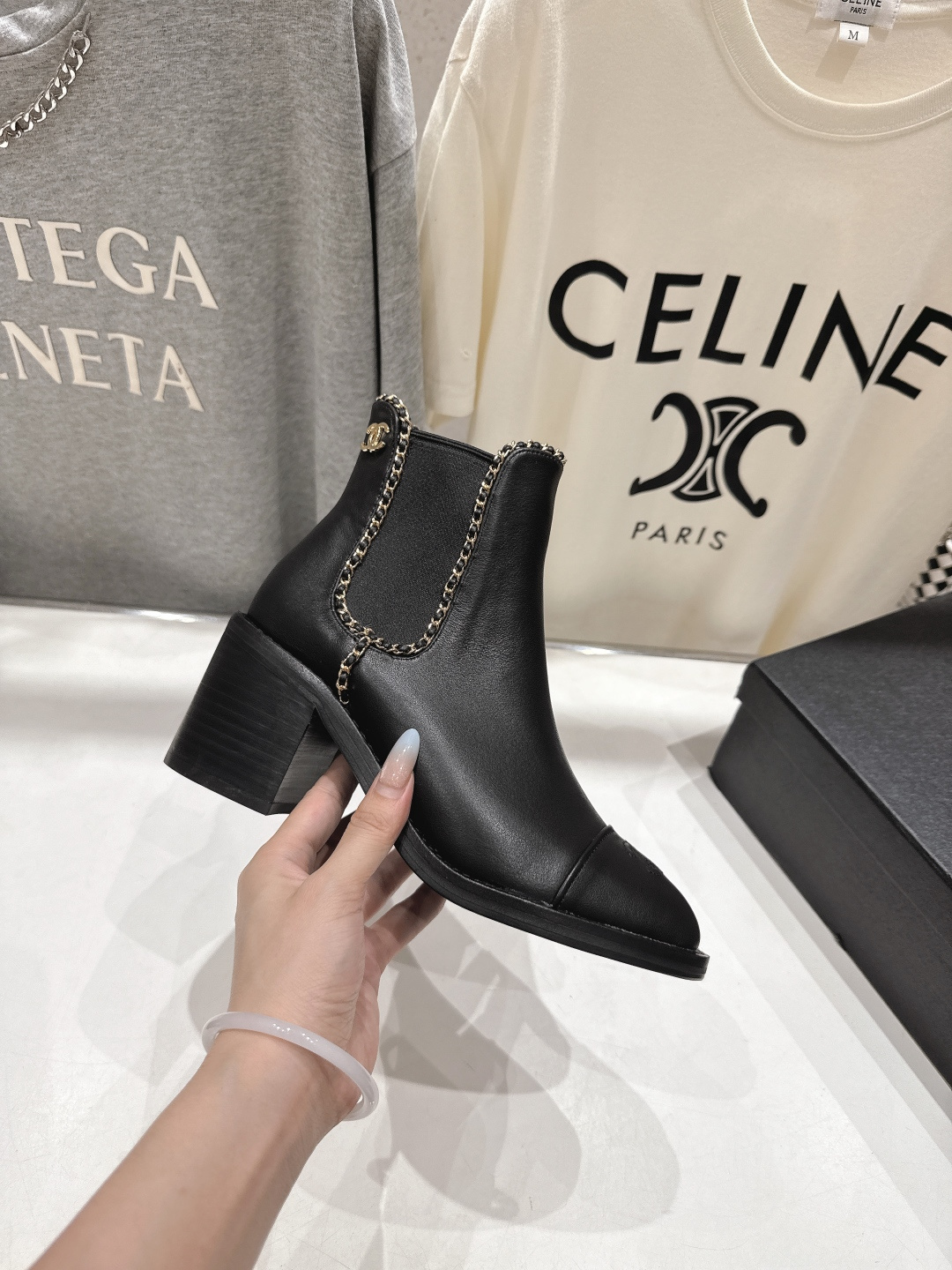 高版本出厂 Chanel*香奈儿F015 小香2025ss秋冬切尔西高跟短靴及裸靴一双可以穿N年你都不想