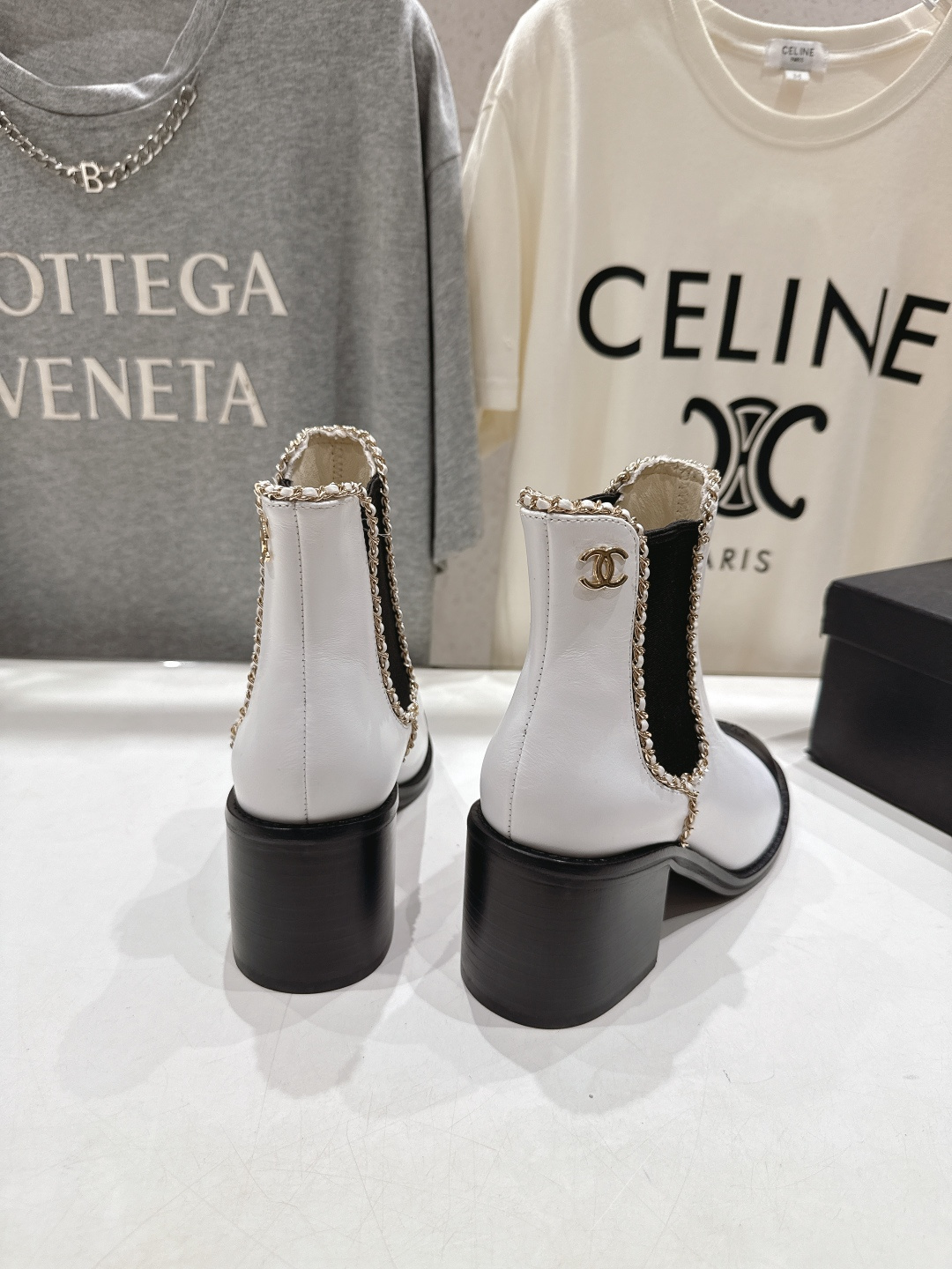 高版本出厂 Chanel*香奈儿F015 小香2025ss秋冬切尔西高跟短靴及裸靴一双可以穿N年你都不想