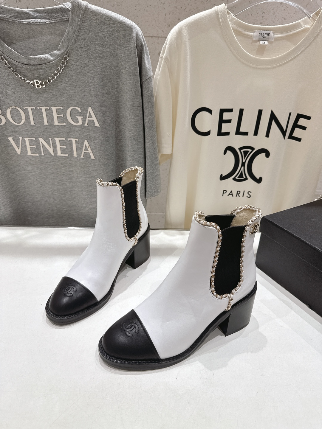 高版本出厂 Chanel*香奈儿F015 小香2025ss秋冬切尔西高跟短靴及裸靴一双可以穿N年你都不想