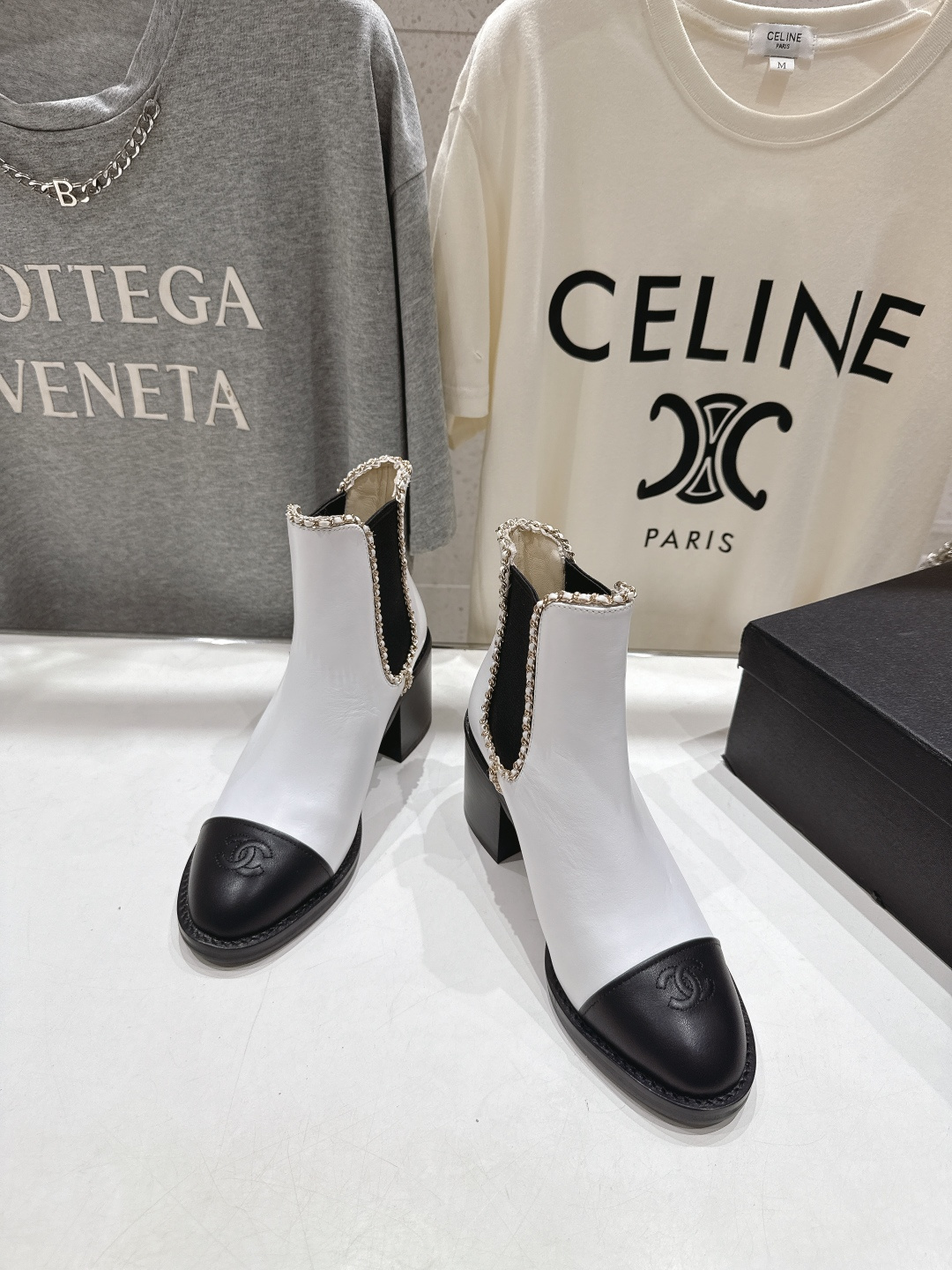 高版本出厂 Chanel*香奈儿F015 小香2025ss秋冬切尔西高跟短靴及裸靴一双可以穿N年你都不想