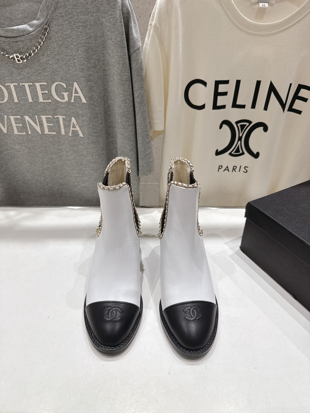 高版本出厂 Chanel*香奈儿F015 小香2025ss秋冬切尔西高跟短靴及裸靴一双可以穿N年你都不想