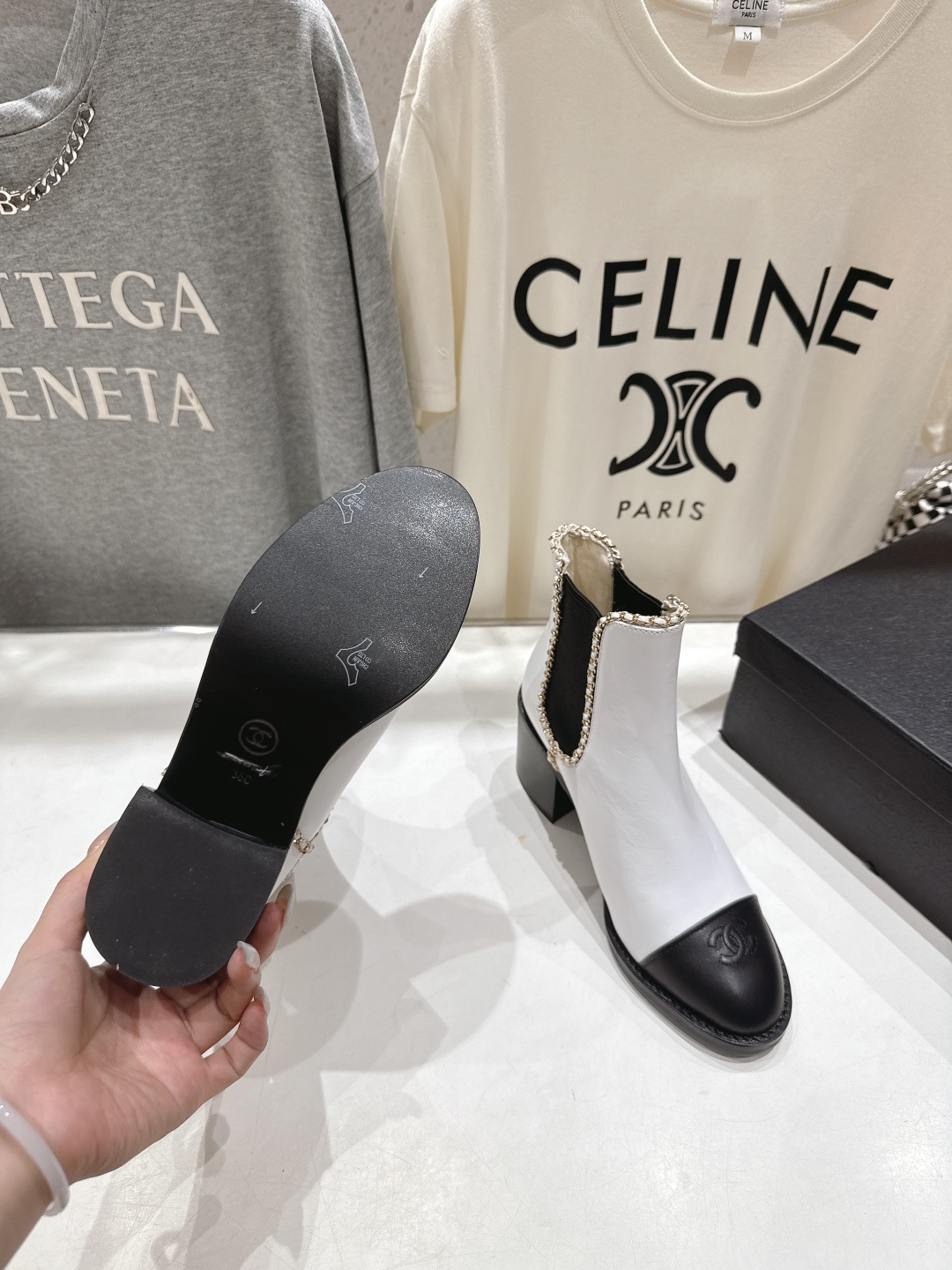 高版本出厂 Chanel*香奈儿F015 小香2025ss秋冬切尔西高跟短靴及裸靴一双可以穿N年你都不想