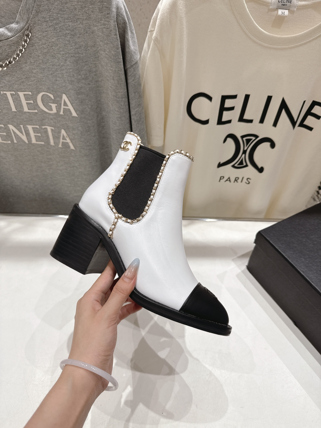 高版本出厂 Chanel*香奈儿F015 小香2025ss秋冬切尔西高跟短靴及裸靴一双可以穿N年你都不想