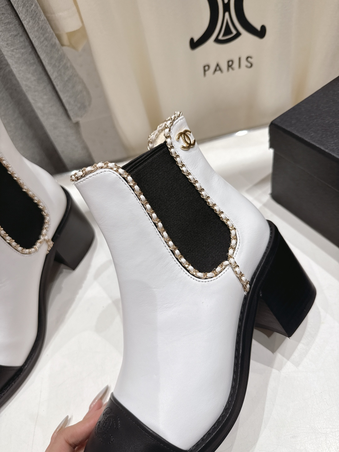 高版本出厂 Chanel*香奈儿F015 小香2025ss秋冬切尔西高跟短靴及裸靴一双可以穿N年你都不想