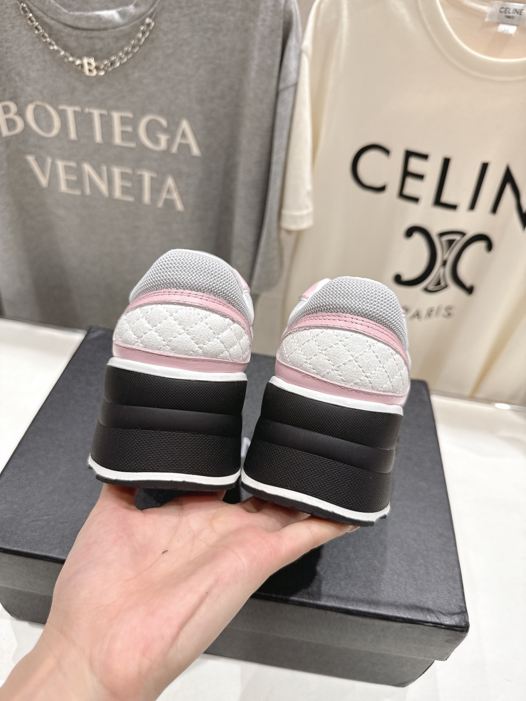 高版本出厂 Chane*香奈儿F015 小香 2025ss新款系带熊猫鞋休闲鞋小白鞋运动鞋 饼干鞋顶级版