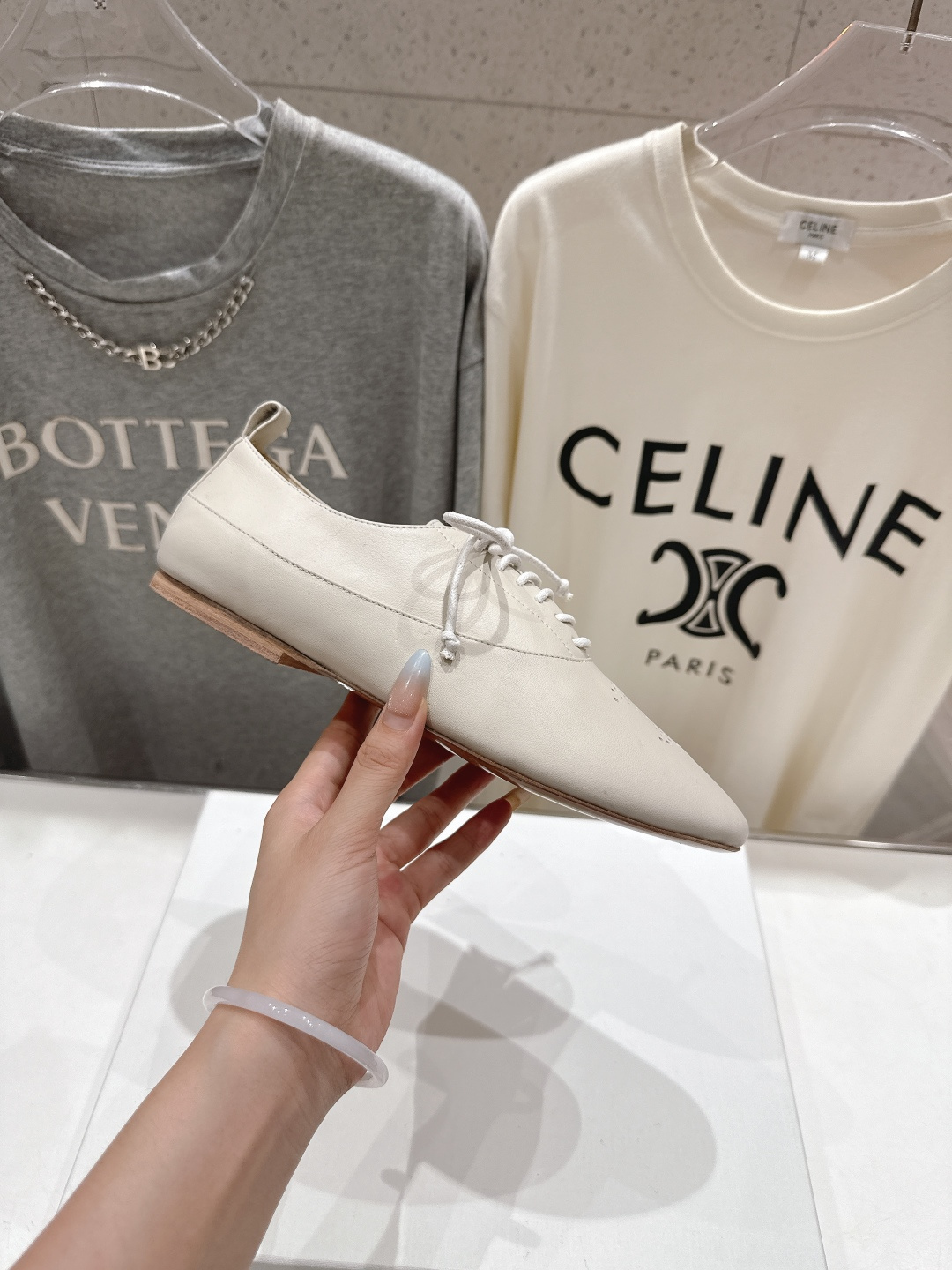 高版本出厂 CELINE*赛琳F052 2025ss新款玛丽珍布洛克复古风平底休闲乐福鞋单鞋网红爆款来袭
