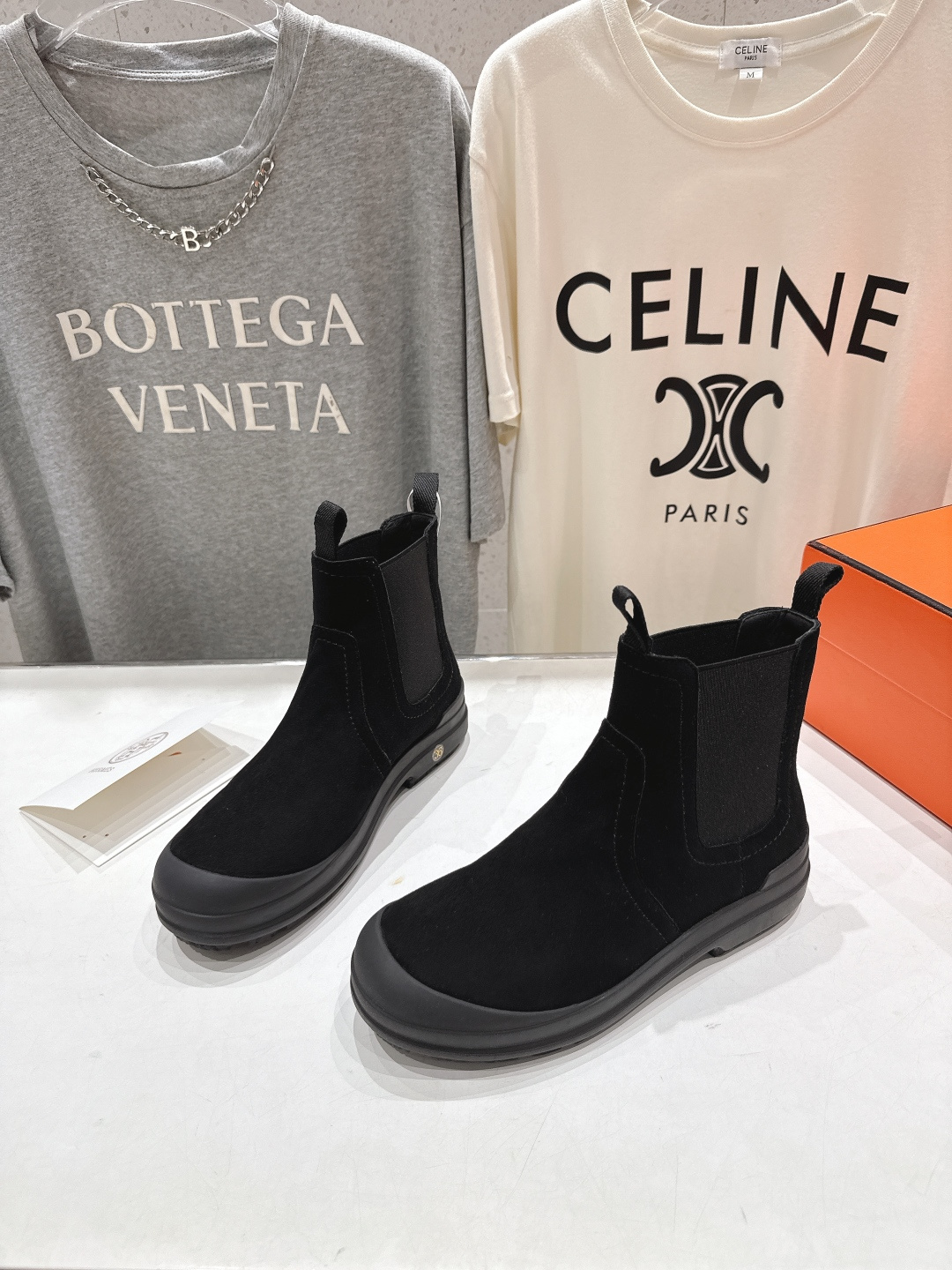 高版本出厂 Hermes 爱马仕F058 25ss new H家2025ss新款秋冬切尔西短靴鞋型很好看