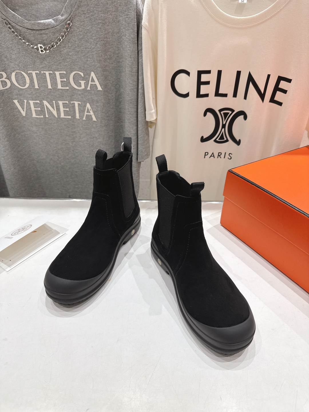 高版本出厂 Hermes 爱马仕F058 25ss new H家2025ss新款秋冬切尔西短靴鞋型很好看