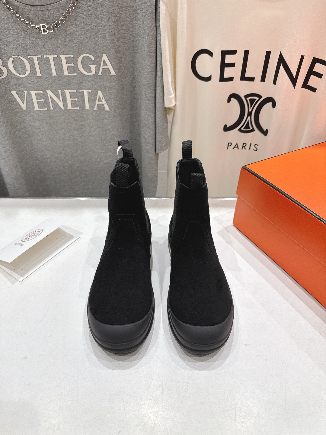 高版本出厂 Hermes 爱马仕F058 25ss new H家2025ss新款秋冬切尔西短靴鞋型很好看