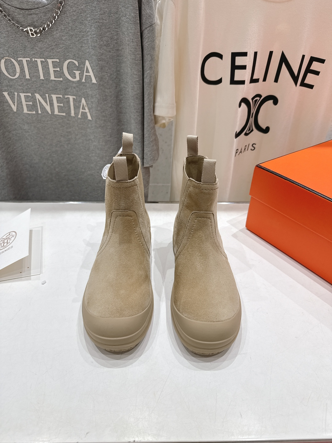 高版本出厂 Hermes 爱马仕F058 25ss new H家2025ss新款秋冬切尔西短靴鞋型很好看