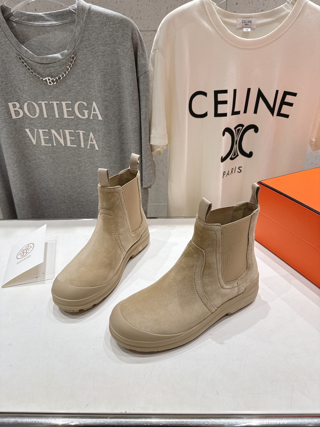 高版本出厂 Hermes 爱马仕F058 25ss new H家2025ss新款秋冬切尔西短靴鞋型很好看